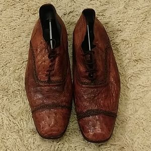 Hand made genuine ostrich shoes